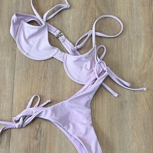 ZAFUL LILAC STRING UNDER WIRE BIKINI